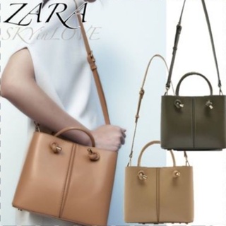 กระเป๋าสะพาย Zara mini city bag สวย ใหม่ **ของแท้ ป้ายห้อย‼️