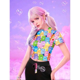 เสื้อ crop Care Bears การ์ตูน