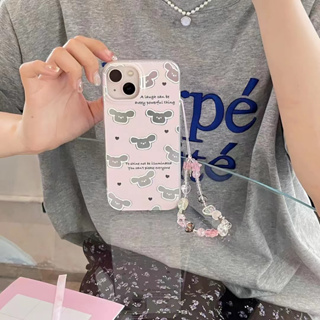 ✨สไตล์ใหม่✨เคสไอโฟน 14 Pro Max เคส for 11 12 13 Pro Max น่ารัก สร้อยข้อมือ เคสพกพาสะดวก iPhone 13 Case เคสกันกระแทก