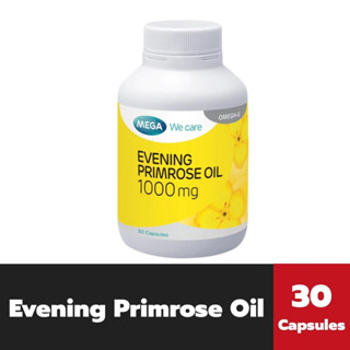 Mega We Care Evening Primrose Oil 1000mg 30 แคปซูล เมก้า วี แคร์ อีฟนิ่ง พริมโรส ออยล์