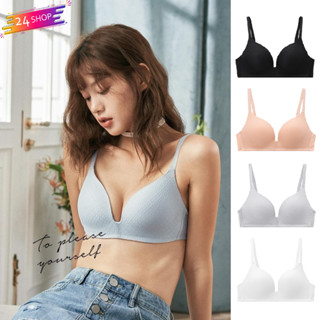 Angle Bra #แบรนด์ VRna บราไร้โครง รุ่นใหม่แต่งด้วยผ้าซีทรู[24Shop ]