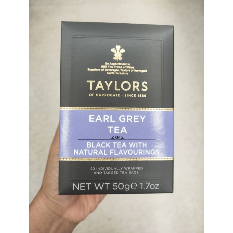 Taylors Earl Grey Tea 50g. ชาดำใบชนิดซอง 50 กรัม