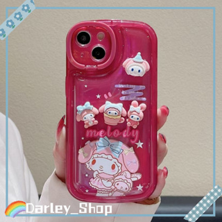 🔥สไตล์ใหม่🔥เคสไอโฟน iphone 11 14 Pro น่ารัก การ์ตูน เมลิดี้ เลเซอร์ ขอบเต็ม เคส iphone 12 13 Pro Case for iPhone