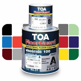 TOA Floorguard 100 สีอีพ็อกซี่ทาพื้น ทีโอเอ ฟลอการ์ด 100 ขนาดแกลลอน