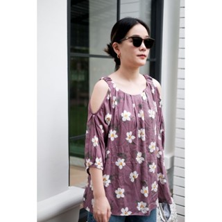 Pipa Lady shirt purple floral