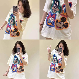 เสื้อยืด สกรีนลายการ์ตูน น่ารัก