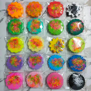 เลือกสีได้ แบบสีละ100แผ่น/ถุง กระดาษสาห่อเหรียญโปรยทาน (พร้อมยางรัดสีสวย) คละขอบให้ ใช้ห่อเหรียญ