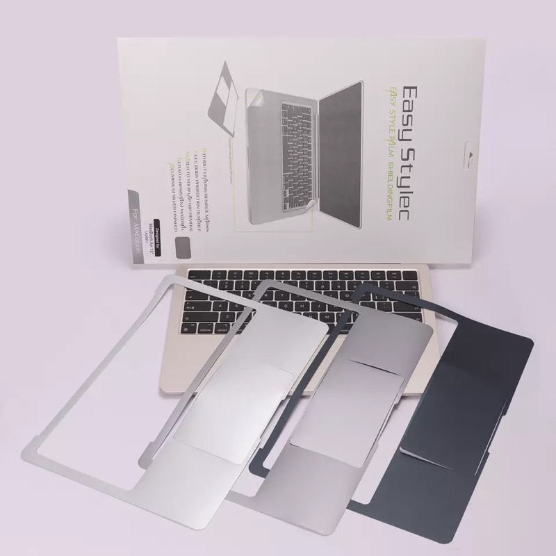 สติ๊กเกอร์กันรอยแมคบุ๊ค PVC 3M For MacBook Air 15.3 M4 M2 M3 2023-2025 A3241 A2941 A3114 Sticker