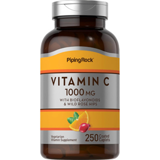 Vitamin C 1,000 mg. | Bioflavonoids &amp; Rose Hips (250เม็ด) วิตามินซี ภูมิคุ้มกัน ผิวใส ป้องกันหวัด