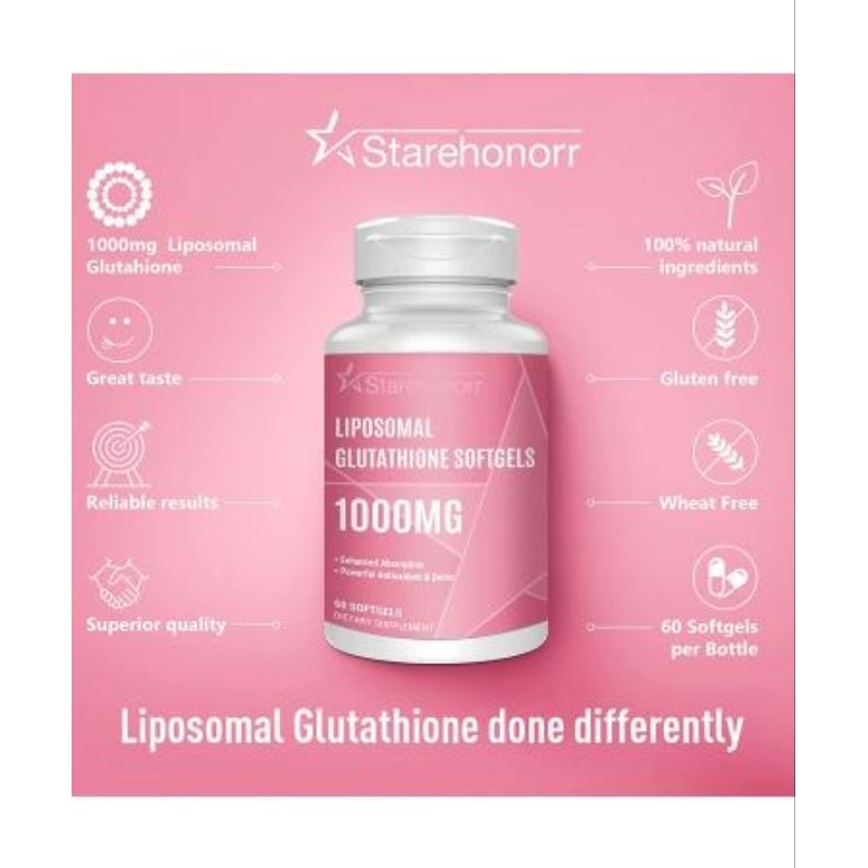 sale ! Liposomal Glutathione Softgels 1500MG, Reduced Glutathione Supplement with Vitamin C, Better 