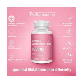 Liposomal Glutathione Softgels 1500MG, Reduced Glutathione Supplement with Vitamin C, Better Absorption, Non-GMO