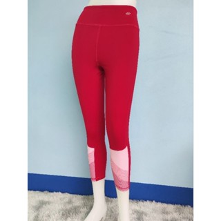 กางเกงออกกำลังแฟชั่น Legging พิมพ์ลาย สีแดง ไซส์ M