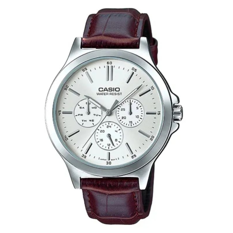 CASIOสายหนังMTP-V300L-1 MTP-V300L-1 MTP-V300L-1A2ของแท้รับประกัน1ปี