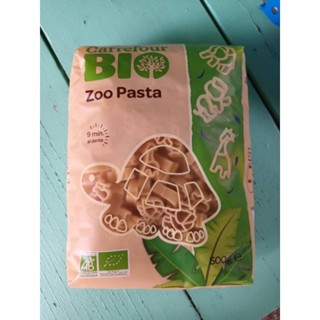 Carrefour Bio Zoo Pasta 500g. พาสต้ารูปสัตว์ 500กรัม