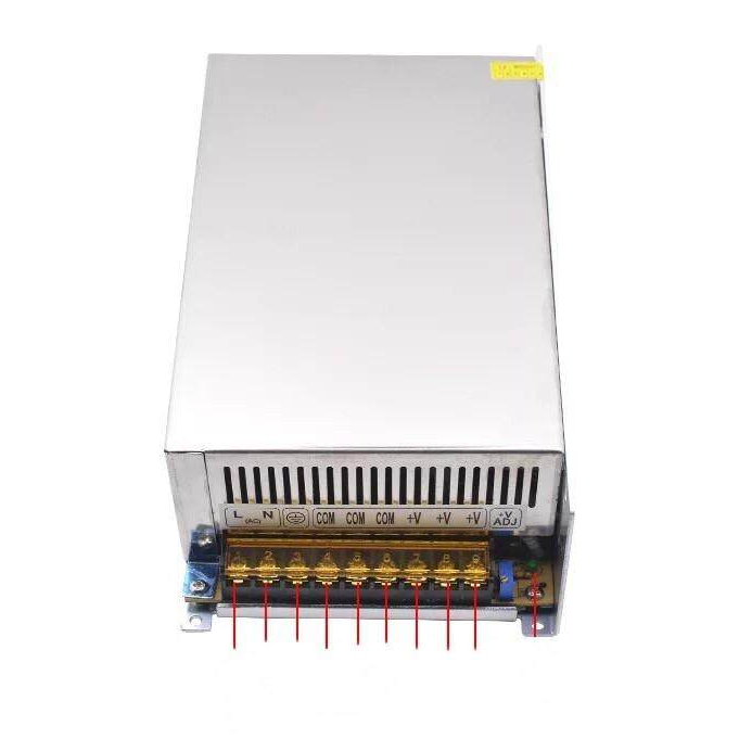 Switching Power Supply สวิตชิ่ง พาวเวอร์ 12V 50A 600W หม้อแปลงไฟฟ้าเอนกประสงค์ กล้องวงจรปิด และไฟLED