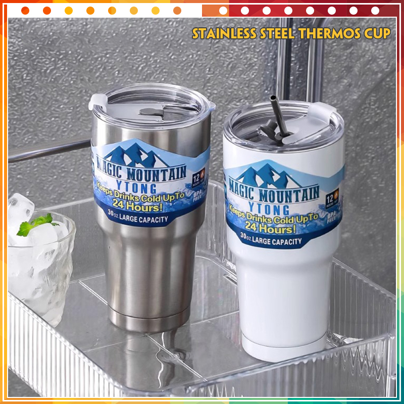 J283 แก้วเก็บความเย็น Magic Mountain ขนาด 30 Oz. เนื้อสแตนเลส304 เงาวิววับ เรียบหรู มีสไตล์ ส่งเร็วทันใจ
