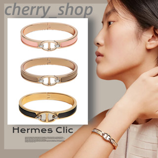 🍒แอร์เมสของ Hermes Mini Clic Chaine dAncre Bangle🍒สร้อยข้อมือ