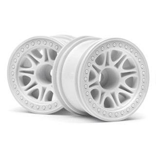 HPI 113339 SPLIT 8 TRUCK WHEEL (2.2in/WHITE/2PCS)