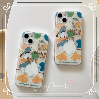 🚚จัดส่ง24ชม🚚เคสไอโฟน iphone 11 14 Pro Max น่ารัก เป็ดโดนัลด์ ขอบเต็ม ป้องกันการตก iphone 12 13 Pro Case for iPhone