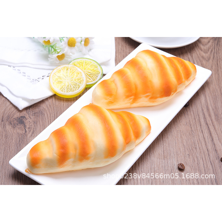 ครัวซองต์ปลอม ครัวซอง ขนมปังปลอม ตกแต่งบ้าน ร้านค้า พร๊อพถายรูป - รูปที่ 6