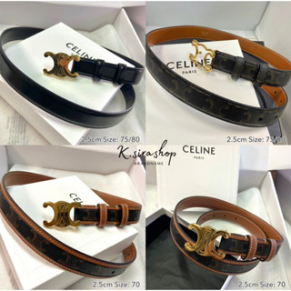 [ส่งฟรี] New Celine Belt 2.5cm