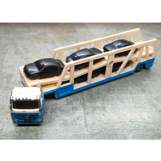 TOMICA โมเดลรถเหล็ก  รถก่อสร้าง รถบรรทุก Long No.131 MITSUBISHI FUSO Motorsport Transporter