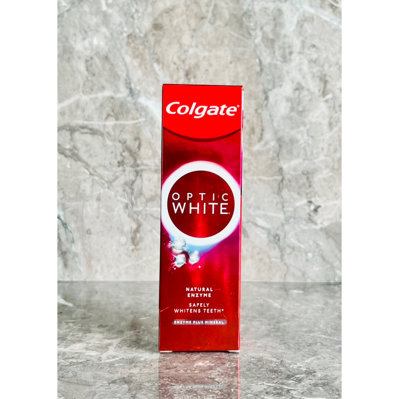 Colgate คอลเกต ยาสีฟัน อ๊อพติค ไวท์ เอนไซม์ พลัส มิเนอรัล 80 กรัม (exp.25)