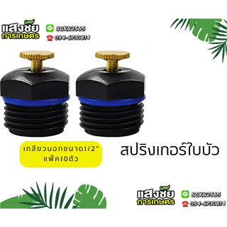 สปริงเกอร์ ใบบัว ทองเหลือง เกลียวนอก 1/2" (10 ชิ้น) น้ำละอียด รดน้ำ ระบบน้ำ อุปกรณ์รดน้ำ