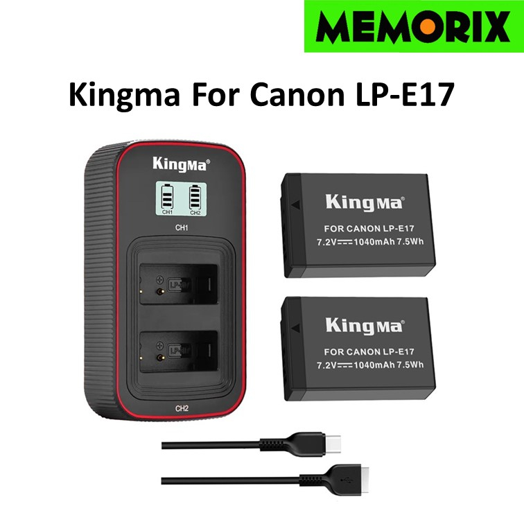 KingMa Canon LP-E17 battery (1040mAh) for Canon EOS M3 M6 camera