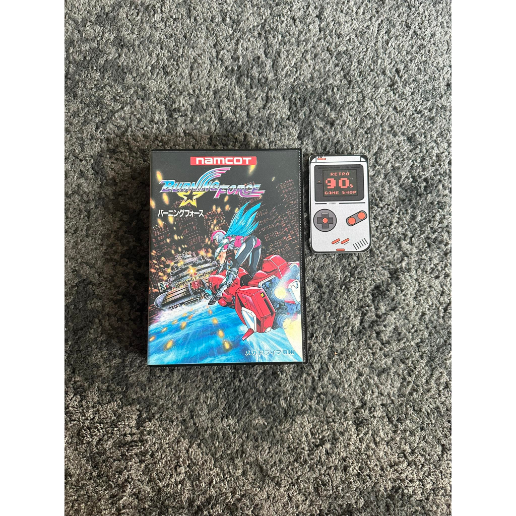 Sega Cartridge Megadrive 16 Bit Burning Force Boxed / Japan