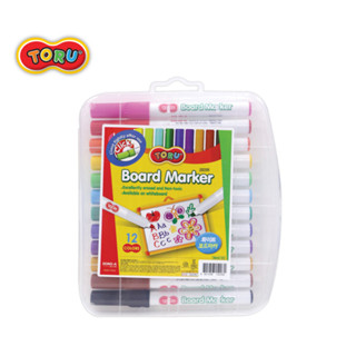 Toru whiteboard marker 12 colors I เซตปากกาไวท์บอร์ด 12 สี ปลอดภัยต่อเด็ก