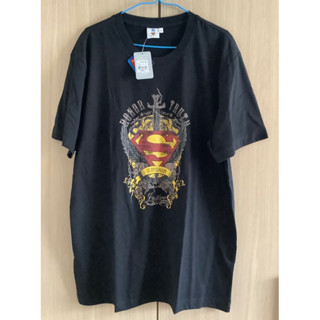 เสื้อผ้ายืด superman ป้ายติดไซด์ xl อก 41” ยาว30”