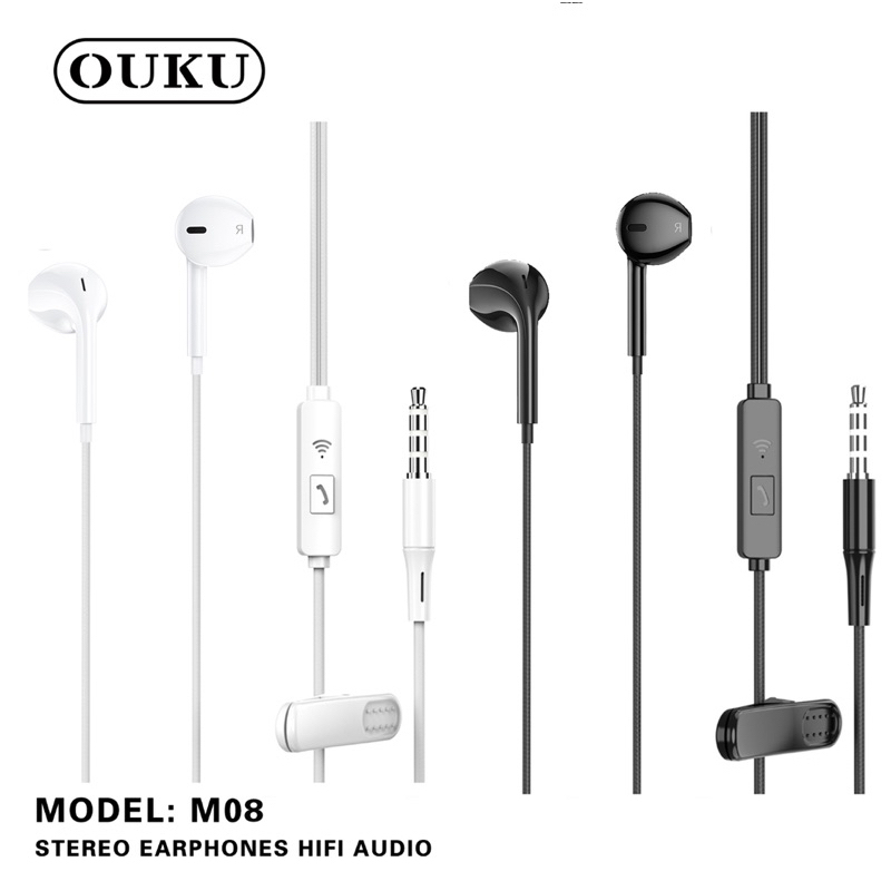หูฟังรุ่นใหม่ล่าสุด OUKU M09 M08 M22 M23 รองรับมือถือทุกรุ่น ทั้งระบบ แอนดรอยด์และกระเป๋าหูฟังกันน้ำ - รูปที่ 3