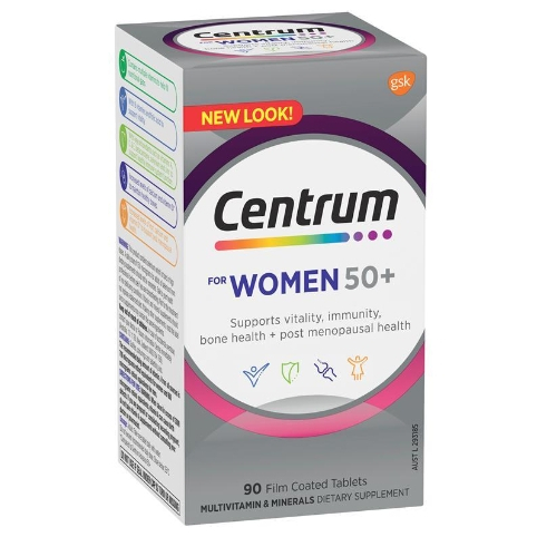 exp:01.2027 Centrum Vitamin For Women 50 Plus 90 Tablets เลขทะเบียน /อ.ย. AUST L 293158