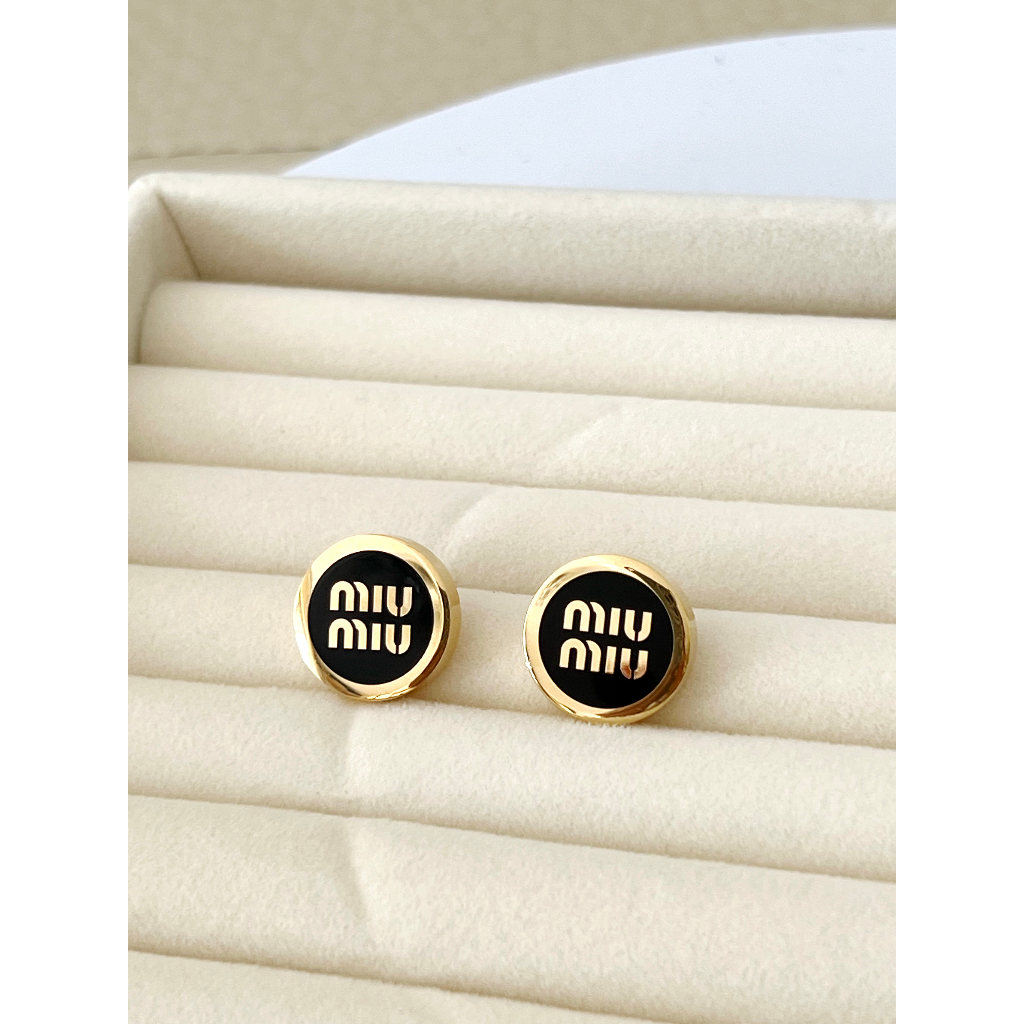 MIUMIU Earrings ของแท้ 100% [ส่งฟรี]