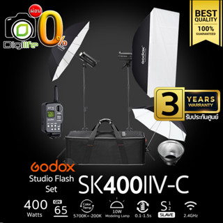 ผ่อน 0% Godox Studio Flash SK400IIV-C SET ชุดไฟสตูดิโอ 400W - รับประกันศูนย์ Godox Thailand 3ปี ( SK400II V-C )