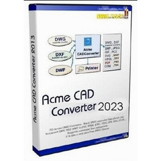 Acme CAD Converter 2023 โปรแกรมแปลงไฟล์ CAD DWG เป็นรูปแบบ PDF WMF JPEG TIFF EPS SVG CGM และอื่นๆ