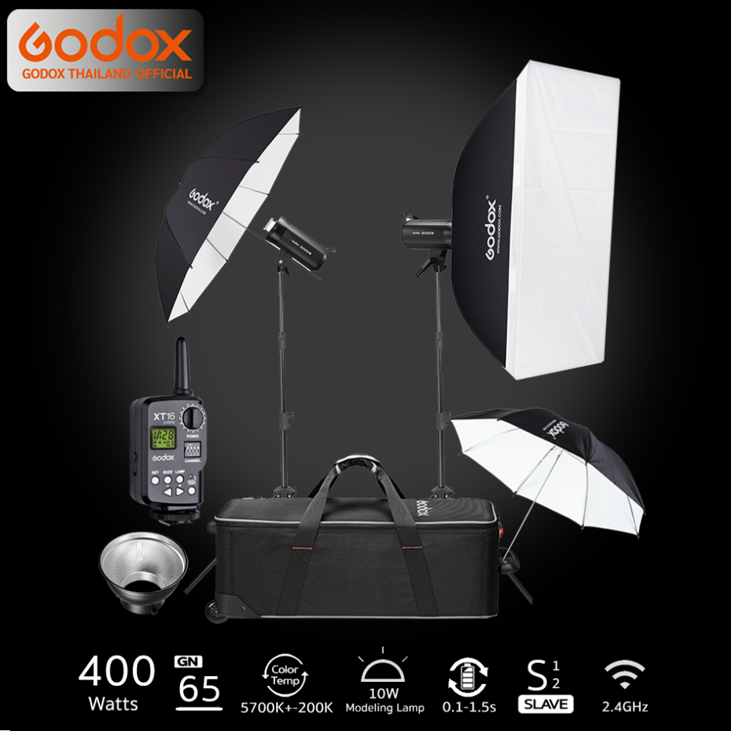 Godox Studio Flash SK400IIV-C SET ชุดไฟสตูดิโอ 400W - รับประกันศูนย์ Godox Thailand 3ปี ( SK400II V-C )