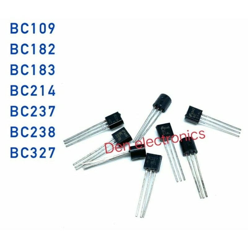 ราคาแพ็ค5ตัว ทรานซิสเตอร์ TO92 BC109 BC183 BC214 BC237 BC238 BC327