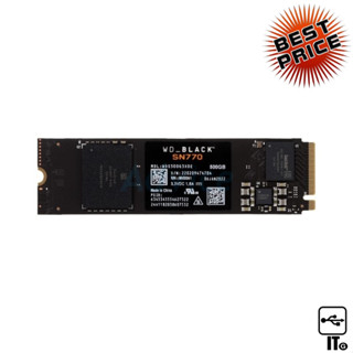 500 GB SSD M.2 PCIe 4.0 WD BLACK SN770 (WDS500G3X0E) NVMe เอสเอสดี ประกัน 5Y