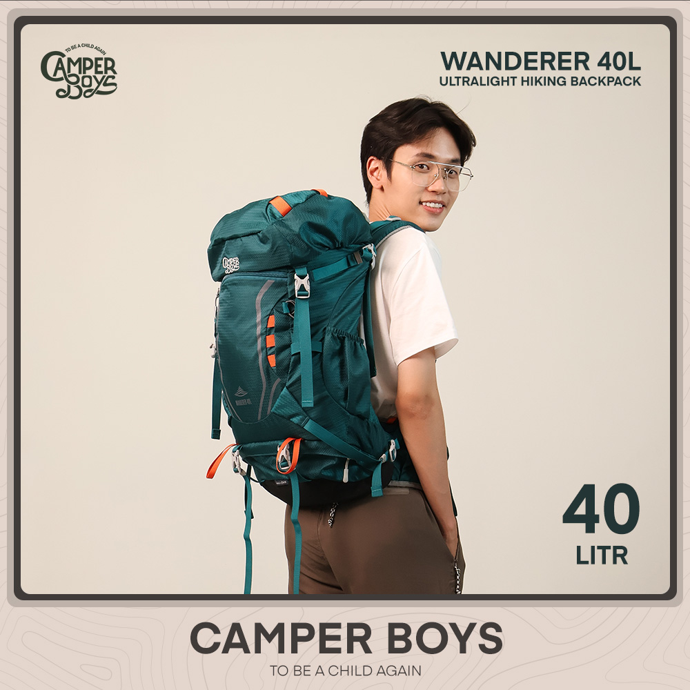 (รับประกัน 3 ปี) WANDERER 40L กระเป๋าเป้เดินป่า เป้แบ็คแพ็ค สำหรับนักผจญภัยตัวจริง มีดามเหล็ก ถึก ทน เท่ เซฟหลังดีที่สุด