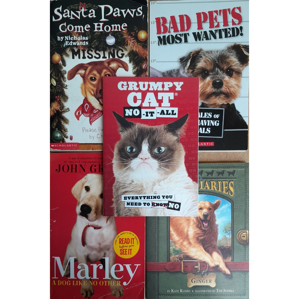 U33 Grumpy cat, Marley, Dog Diaries หนังสือมือสอง ปกอ่อน