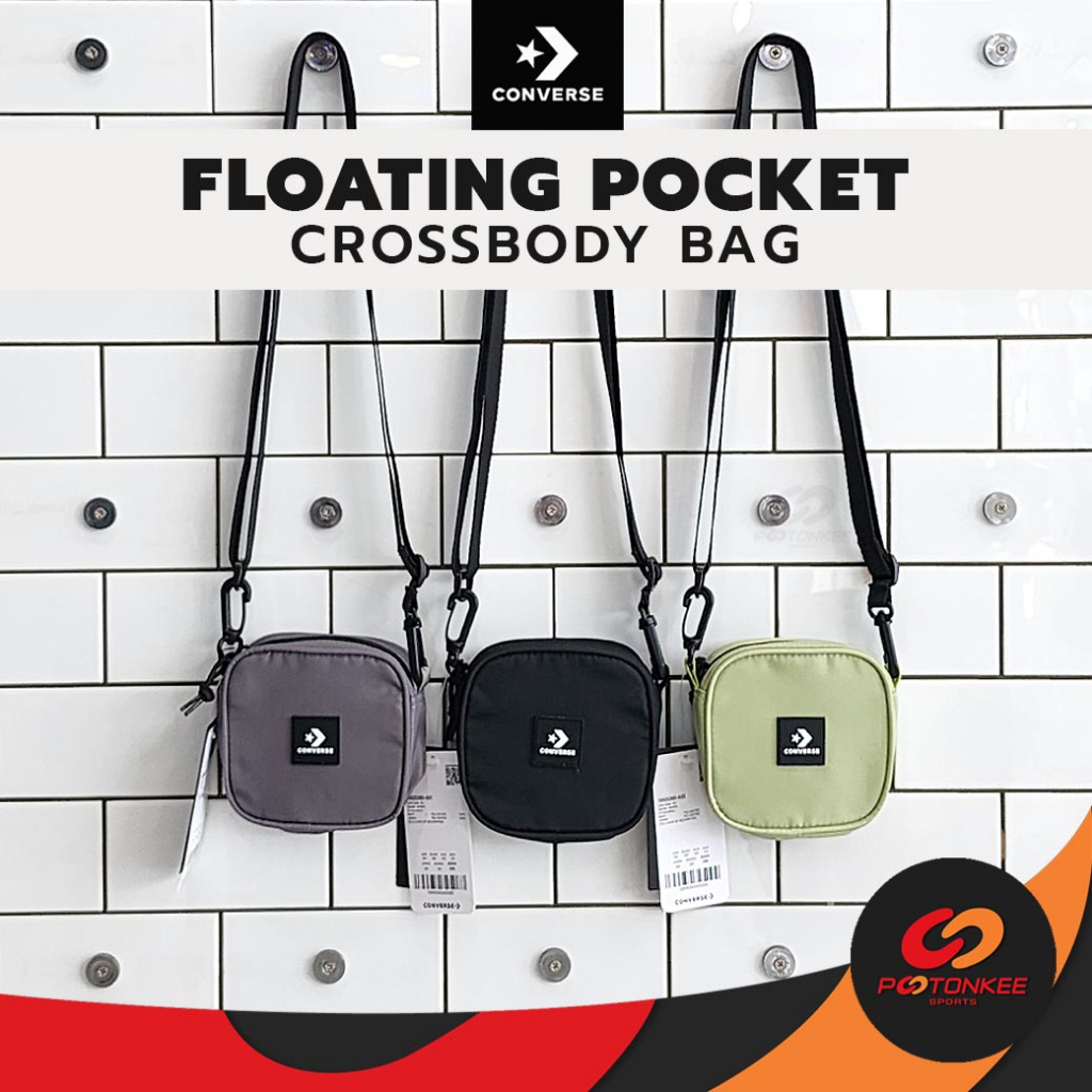 Pootonkee Sports CONVERSE FLOATING POCKET CROSSBODY กระเป๋าสะพายข้าง ขนาดเล็ก ใส่กุญแจ เหรียญ บัตร