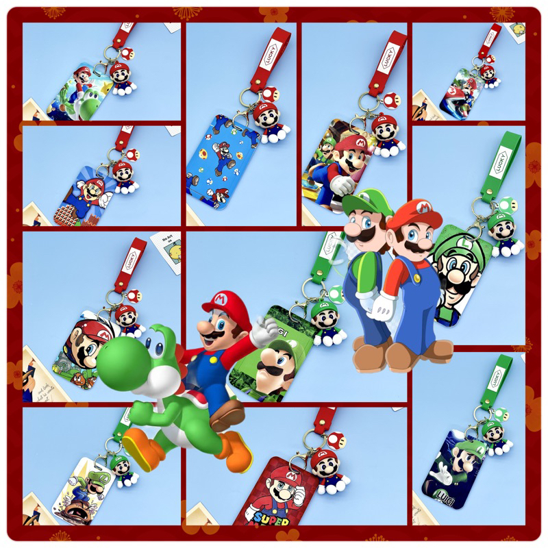 พร้อมส่งที่ใส่บัตรลาย Super Mario Bros ที่ใส่บัตรพนักงาน บัตรนักเรียน คีการ์ด บัตรนักศึกษา น่ารักๆ