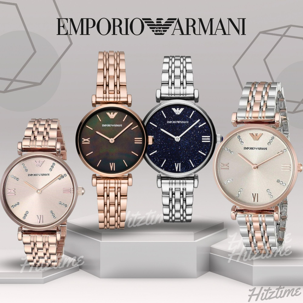 นาฬิกา Emporio Armani นาฬิกาข้อมือผู้หญิง แบรนด์เนม ของแท้ AR11059 Emporio Armani นาฬิกาข้อมือ Watch นาฬิกากันน้ำ A005