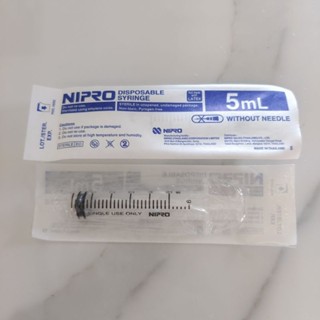 ไซริ้งค์ 5 ml. กระบอกฉีดยา Syringe 5 ml. Nipro