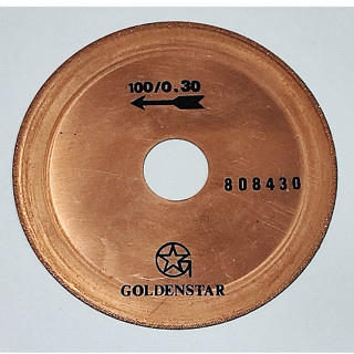 ใบเลื่อยตัดพลอย Golden Star 100x0.3  mm แผ่นทองแดง แพ็ค10 ใบ