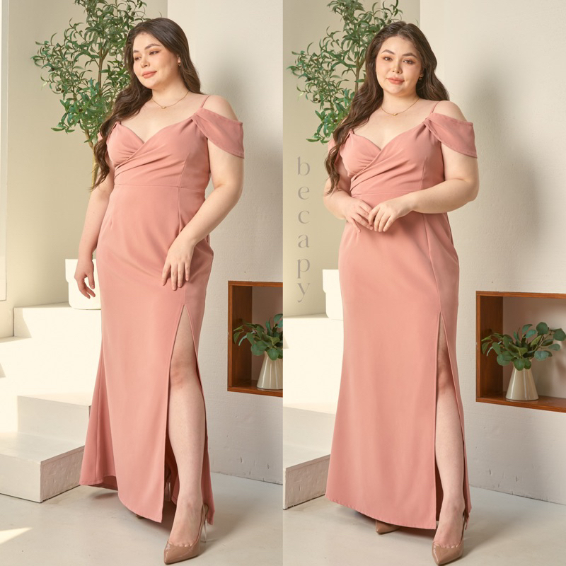 Gardenia dress ชุดราตรียาว ชุดไปงานแต่งสาวอวบ