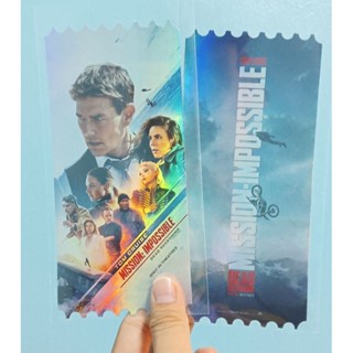 ตั๋ววิบวับ ตั๋วสะสม Mission Impossible 7 DEAD RECKONING Collectible Ticket จาก SF Cinema SF+ มิชชั่น ล่าพิกัดมรณะ Mi7