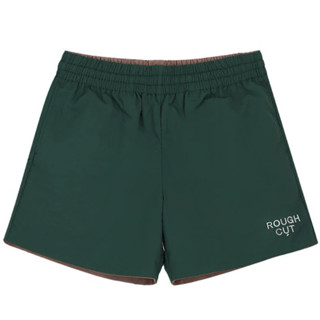 ROUGH CUT Reversible Shorts® / Dark Green + Brown